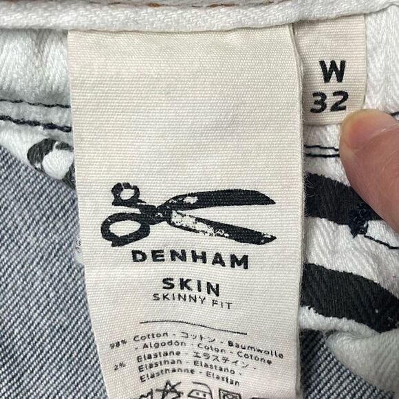 Denham Skin VJS Japanese Selvedge Denim Jeans Size W32 L32 Blue Skinny Fit - Picture 3 of 10